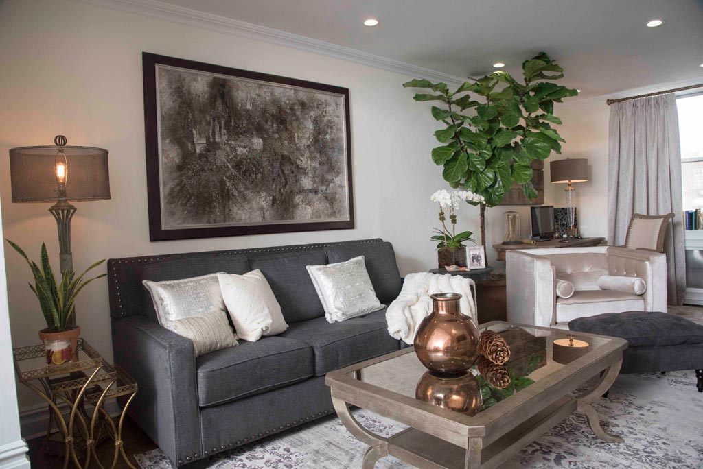 gallery image of interior design project at the Upper East apartment by Anastasios Interiors